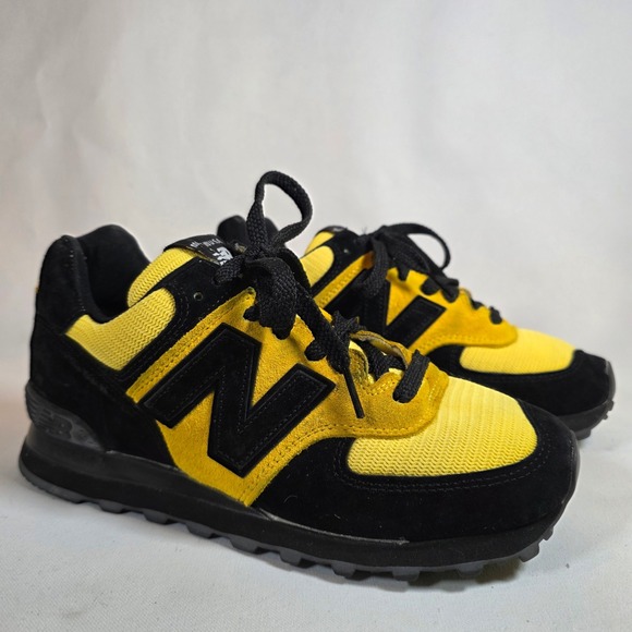 New Balance Shoes - NEW BALANCE Made USA US574W1 Women's 7 VCU Rams Yellow Black NB1 Custom Shoes